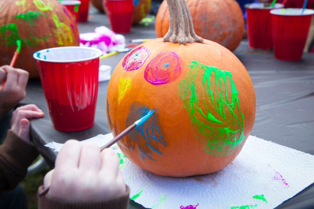 Pumpkin decorating